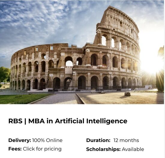 MBA in Artificial Intelligence - 1 900 000 CFP TTC